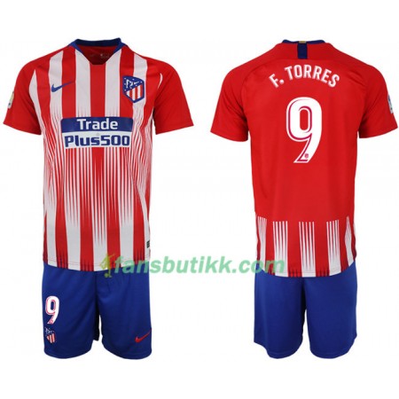 Fotballdrakt Atlético Madrid F.TORRES 9 Barn Hjemmetrøye 2018-2019 Kortermet